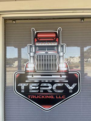 Our logo, TERCY TRUCKING LLC.