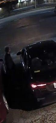 12/17/22 .....Stolen Kia Forte Out Parking Lot ...... This Guy In Purple & White Hoodie Is Probably Still Wearing This Hoodie