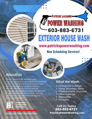 Contact Patrick's Power Washing today!