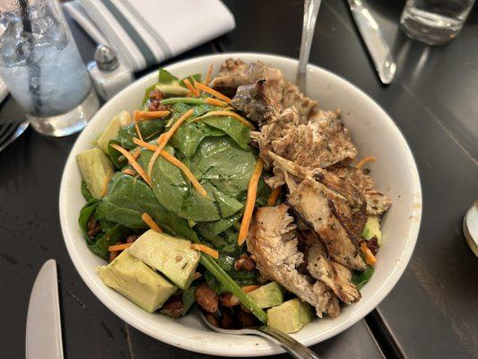 Baby Spinach Salad $16 with chicken $8