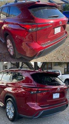 Before/After Toyota Highlander