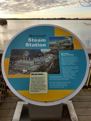 Steam station plaque on the deck