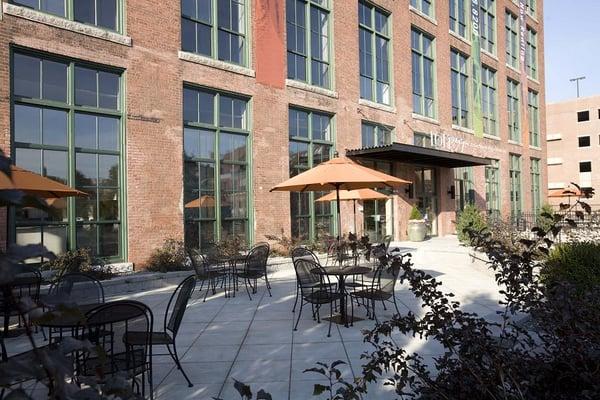 Patio with Cafe Style Summer Seating