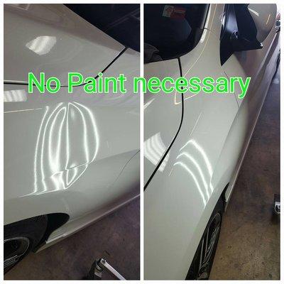 paintless dent removal done within an hr