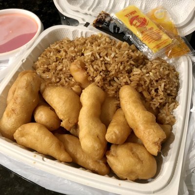 Sweet and Sour Chicken, Fried Rice