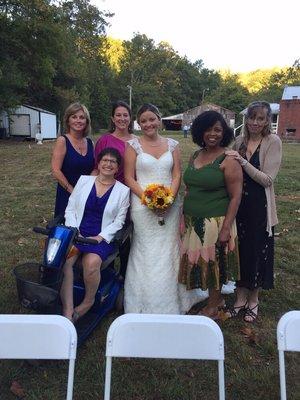 Our staff at our medical assistant's wedding