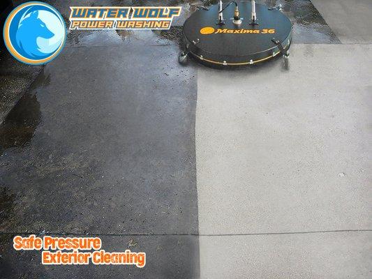 Flat Surface Cleaning: Driveways, Sidewalks, Stone & Concrete Patios, Pavers, Walkways.