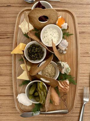 Stock restaurant downstairs. Fish board.