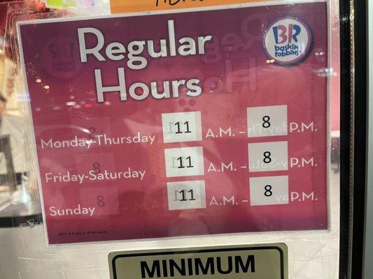 Updated Hours (2/18/2023) since Yelp shows they close at 9.