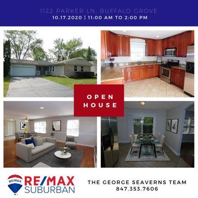 OPEN HOUSE! Saturday 10/17 11am-2pm 1122 Parker Ln, Buffalo Grove! https://rem.ax/33Um7jx