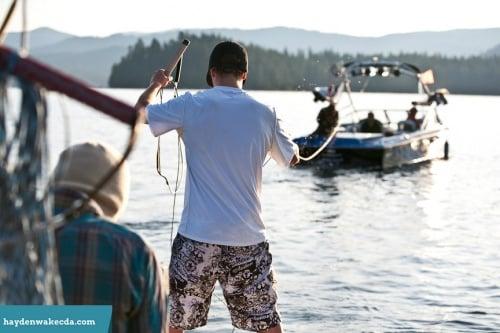 This was an early morning lesson. The water is always perfect in the morning on the lakes in North Idaho!