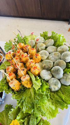 Shumai & shrimp chives