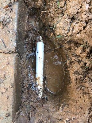 Mainline leak repair in Hoover!