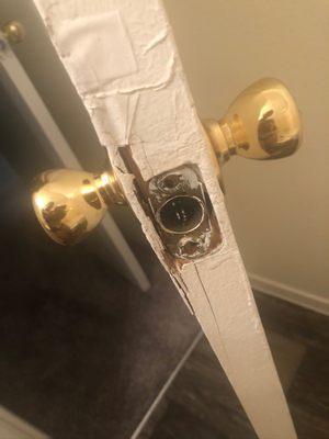 Photos of bathroom door