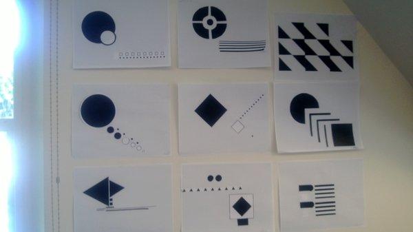 Artwork from the spatial design section of our Graphic Design class.