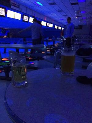 Black lights and beer