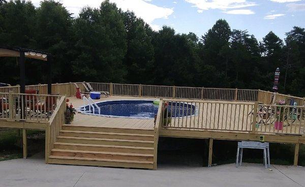 Pool and deck built