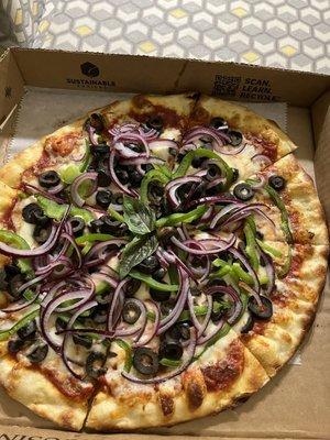 Veggie - black olive, green pepper, red onion