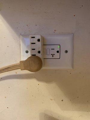 Replace fried GFCI outlet