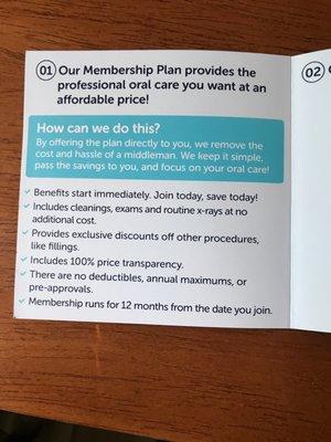 Membership plan