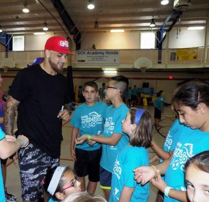 NY Giants Safety Darian Thompson visit Freehold Summer Camp, July 2017