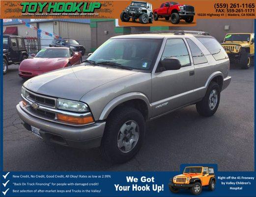 2003 Chevrolet Blazer LS ZR2 4WD 2dr --- $4999