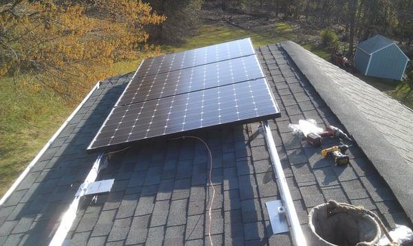 Often we will be asked how the array is attached to the roof of a customer's home.  Initially, a Quick PV mount flashing is i...