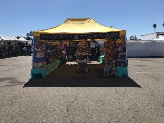 Dulcet's Treasures tent at fair