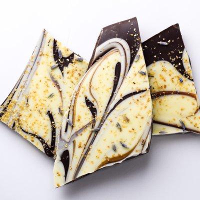 Lemon Lavender Chocolate Bark