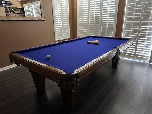 Thank You Frank and Brother!             Pool Table installation process was carried out smoothly and efficiently.