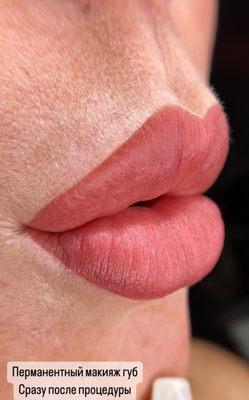 Permanent lip makeup