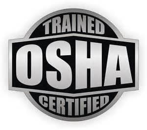 OSHA Safety trained and certified. Allowing you to stop worrying if your new roof will be installed with safety in mind.