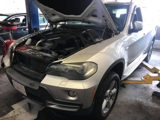 Performing routine maintenance on this 2008 BMW X5