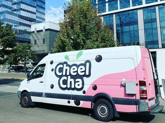 A photo of their boba truck taken from their instagram  @Cheelcha_Seattle bc I forgot to take a photo when I was there haha oops!