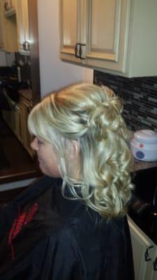 Bridal hair.