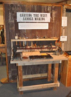 "Carving the West: Saddle Making" exhibit