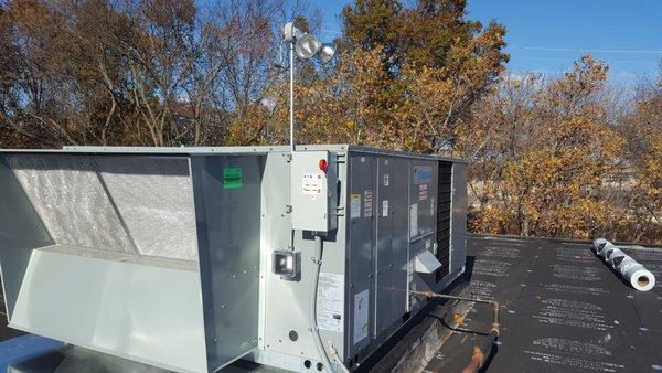 Commercial Installations. HVAC Roof Top Units