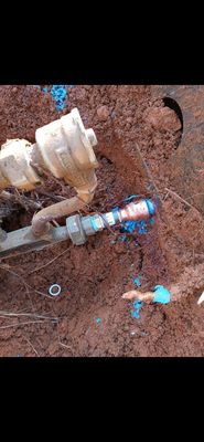 Water meter was leaking and repaired