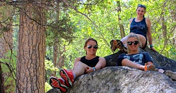 Young travelers on our Yosemite Camping Trip