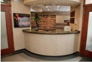 Front desk area