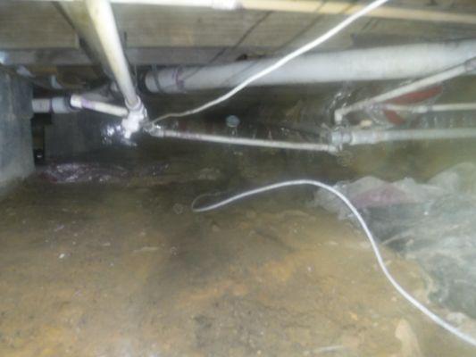 standing water in crawlspace