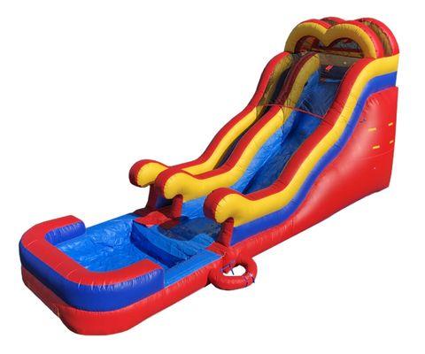 New 18FT water slide is a big hit for kids of all ages. Book now for the 4th of July before we are sold out...