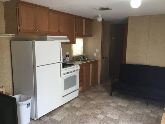 Interior of 2 bedroom unit.