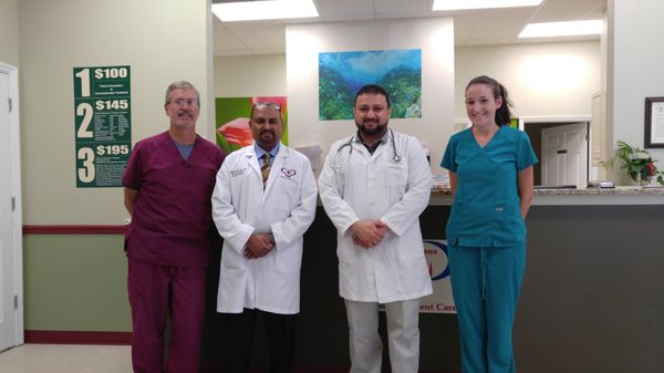 Mark, Dr. Ansari, Dr. Siddiqui, & Katie (left to right)