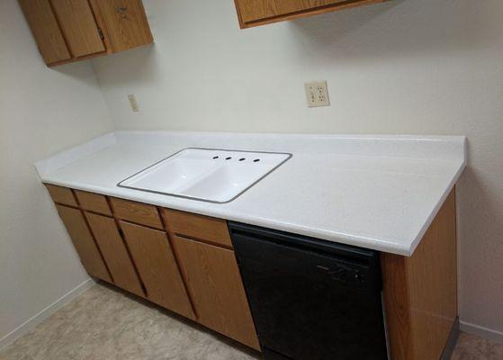 Countertop and sink resurfacing.