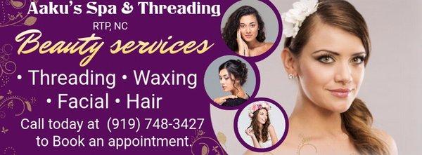 Call/message now to book an appointment.