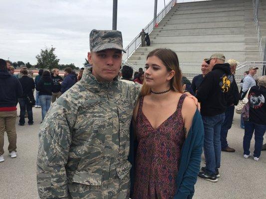 Jake Israel graduating from Air Force training.