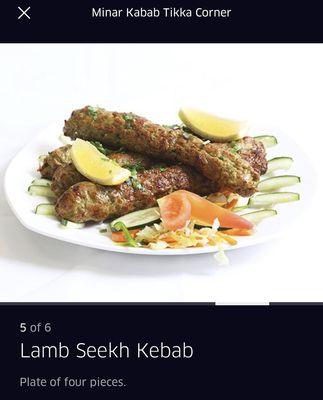 Lamb Seekh  Kabab