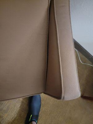 Chair had stains but used a towel to sit in it