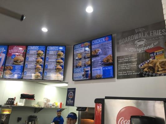 New in Dearborn, Boardwalk Fries Burgers Shakes located inside the Mobil gas station on Ford Ave